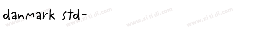 danmark std字体转换